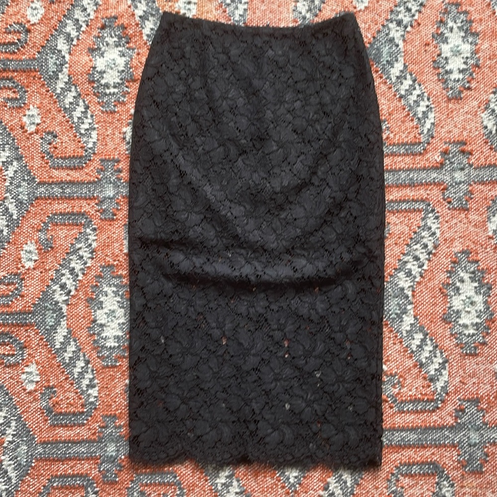 Sandro Lace Black Pencil Skirt S or FR36